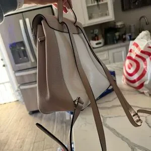 Kate Spade Cream Backpack with Drawstring Closure Kate Spade New York Cobble Hill Charley Cream Leather  main image 4